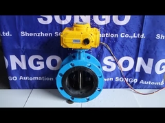 Electric Actuator 220V 16bar EPDM SS304 Flange Motorized Controlled butterfly Valve