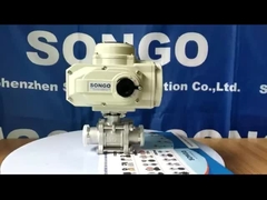 SONGO 4-20mA Regulation Electric 304/316 Stainless Steel Food Grade 3PC DN20 Sanitary Ball Valve