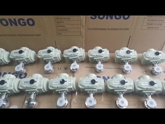SONGO SUS304 Sanitary Electric Butterfly Valve Food Grade SS316L Tri Clamp On Off Electric Actuator