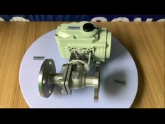 SOGNO SS304 Flange Motorized Ball Valve CF8 Stainless Steel  220VAC On Off Type Electric Actuator