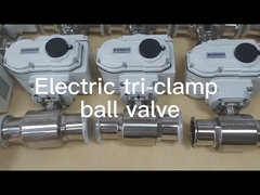 SONGO Sanitary Tri Clamp Motorized Ball Valve 4-20mA Flow Regulated Quickly Open
