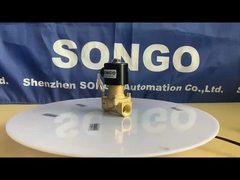 SONGO Brass Magnetic Solenoid Valve 16bar NC 180°c 2 Way 12VDC Piston Steam actuated valve