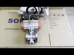 Pneumatic V Port 2inch 16bar CF8M 2 Way ball valve