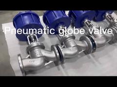 pneumatic flange globe valve