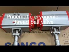 pneumatic cryogenic casting ball valve