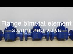 Bimetallic flange steam trap