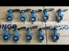Manual Butterfly Valve Lever Operated Steel Handle CF8 Disc 16bar Wafer Type Epdm Ptfe Seal Showcase