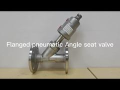 Flange Pneumatic Angle Seat Pneumatic Actuator Valve
