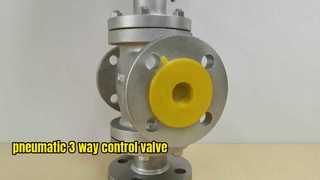 空気圧式三方制御弁